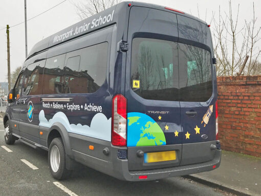 Moorpark Junior School van livery